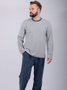 Пижама "Вояж" синяя, махра