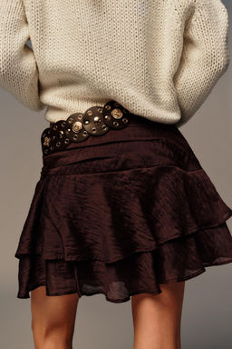 BELTED FRILL SKORT - Zara фото 5