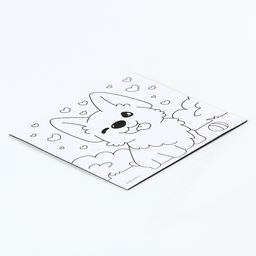 Цена за 2 шт. Магнит-раскраска «Корги», 10 × 10 см