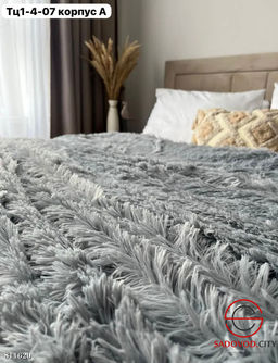 Плед пушистый покрывало евро