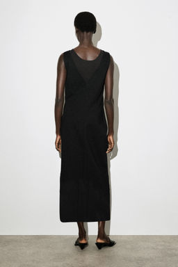 VESTIDO MIDI CRUZADO CON CUELLO DE PICO - H&m фото 5