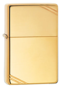 Зажигалка ZIPPO Винтажная с покрытием Глянцевая латунь | Vintage High Polish Brass 270