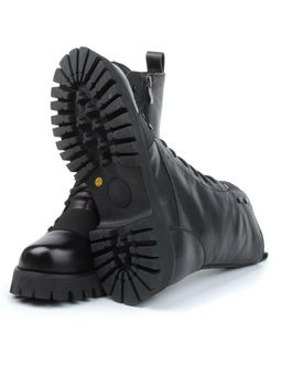 04-YPM9532A BLACK Ботинки зимние женские (натуральная кожа, натуральный мех) - Фабричный китай фото 13