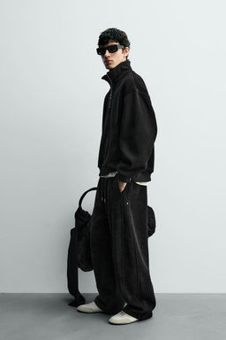 CORDUROY QUARTER-ZIP SWEATSHIRT - Zara фото 4