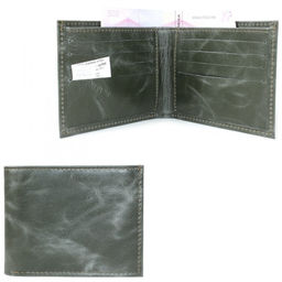 Портмоне мужское Croco-ПР-900 натуральная кожа 1 отд, 10 карм, зеленый тем пулл-ап (205) 207290