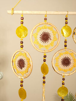 Ловец снов «Солнечный день», 50×2×100 см, текстиль, ротанг