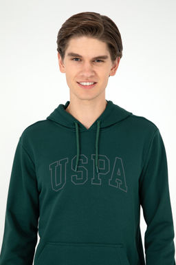 Мужской темно-зеленый базовый свитшот Неожиданная скидка в корзине - U.s. polo assn фото 2