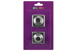 Набор 2 крючков 3,7*3,7*2,8 см Серебро квадрат, самоклеящиеся - Elan gallery фото 5