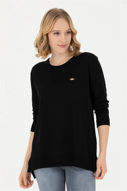 Женский черный базовый свитер - U.s. polo assn фото 10