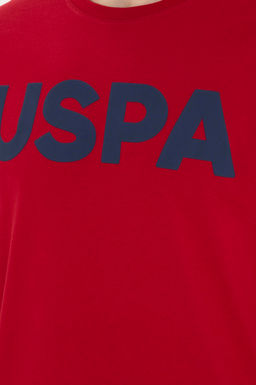Мужская бордово-красная базовая футболка - U.s. polo assn фото 7