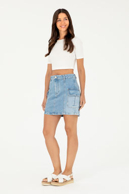 Женская голубая джинсовая юбка - U.s. polo assn фото 15