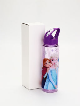 Бутылка пластиковая с трубочкой-непроливайкой «Снежная принцесса», 750 мл
