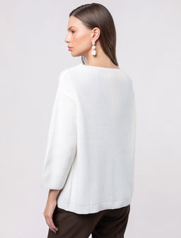 VILATTE / Хлопковый джемпер английской вязки  фото 3