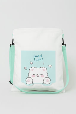 Сумка шоппер "Good luck", white