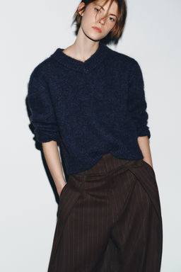 BALLOON TROUSERS WITH STRIPES AND PLEATS - Zara фото 15