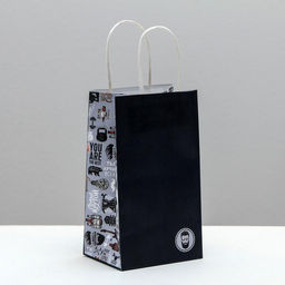 Пакет подарочный крафтовый Крутой, 12 21 9 см