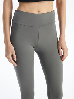 Kad?n Beli Lastikli Ekstra Dar Fit D?z Tayt