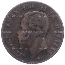 Монета 1 чентезимо 1867 года М Италия