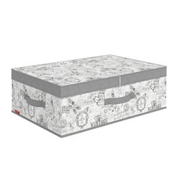 Короб стеллажный с двойной крышкой, 58*40*18 см, VINTAGE GREY, шт