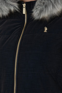U. S. Polo Assn / Женская темно-синяя кожаная куртка - U.s. polo assn фото 7