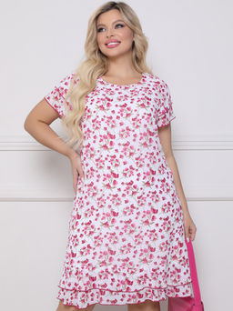 Платье П-2171/16 Цвет:белый с розовым