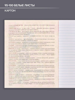 Цена за 5 шт. Предметная тетрадь по литературе Calligrata TOP «Журнал», 48 листов, в линейку, со справочным материалом, картонная обложка