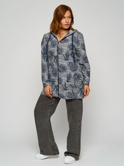 Кардиган женский футер 3-х нитка петля Аида СИНЯЯ ВЕТКА - Domtrik фото 7