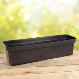 Ящик балконный для цветов «Эко», 12 л, 60×17×15.5 см, пластиковый, МИКС