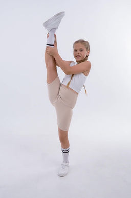 Велосипедки в рубчик для девочки Happyfox