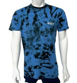 Сине-черная мужская футболка K S C Y №530