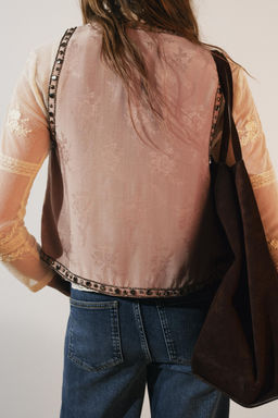 BEADED WAISTCOAT ZW COLLECTION - Zara фото 2