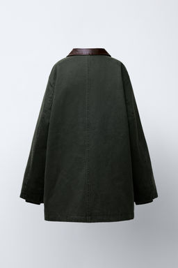 LONG WAXED JACKET - Zara фото 5