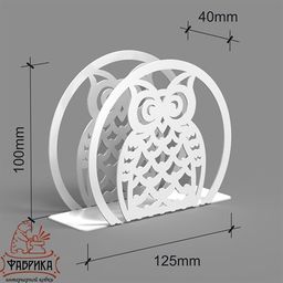 Салфетница кухонная металлическая Сова 703-007 - Фабрика интерьерной ковки фото 3