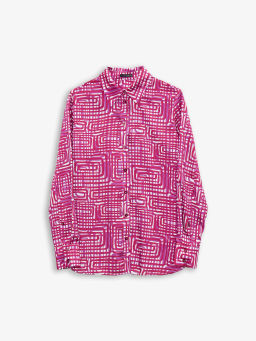 Рубашка с принтом B2875/swiri - Emka фото 5