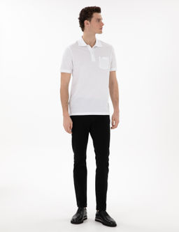 Beyaz Regular Fit %100 Pamuk Polo Yaka Basic Ti__rt - Pierre cardin фото 4