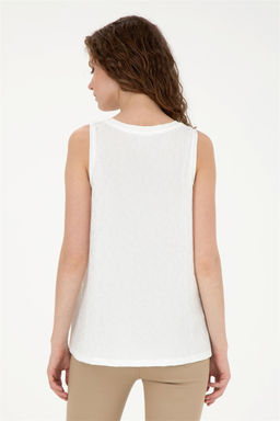 Женская футболка цвета экрю - U.s. polo assn фото 5