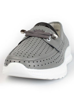 03-ZL-8861 DK. GRAY Полуботинки женские (натуральная кожа) - Фабричный китай фото 7