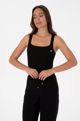 Kad_n Siyah Kare Yaka Kazak - U.s. polo assn фото 3