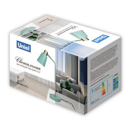 UML-B700 E27 BLACK Светильник настольный, 60W. Цоколь Е27. Механический выключатель. Черный. ТМ Uniel