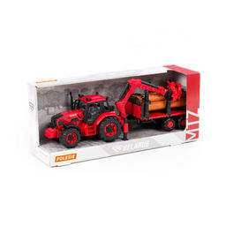 Трактор BELARUS с лесовозом и манипулятором