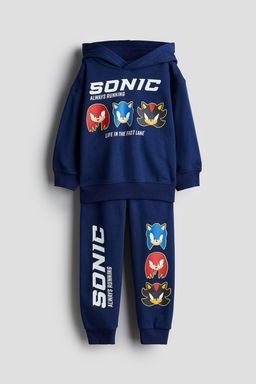 Conjunto de 2 piezas en tejido sudadera con motivo