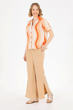 Женская красная рубашка с коротким рукавом - U.s. polo assn фото 11