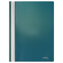 Цена за 2 шт. Скоросшиватель пластиковый А4 СТАММ, 180мкм, зеленый "Хамелеон" (MM-31955) с прозр. верхом