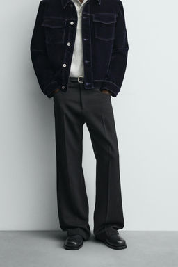FLARE FIT TWILL TROUSERS - Zara фото 2