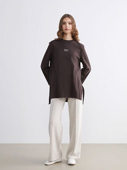 New York Nak??l? Oversize Kad?n Sweatshirt Tunik