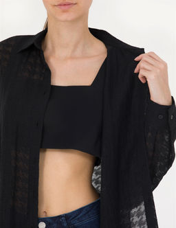 Siyah Comfort Fit Uzun Kollu G_mlek - Pierre cardin фото 7