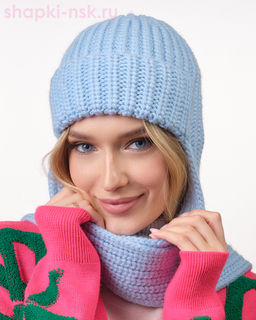 44353 F Ушанка женская флис (56-58)