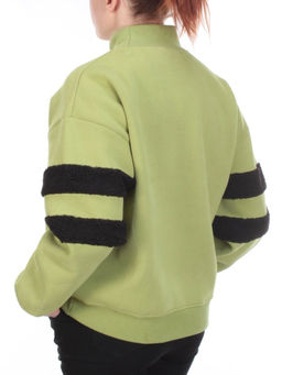 D-5625 Толстовка женская Bluoltre (27% хлопок, 70% полиэстер, 3% вискоза) - Фабричный китай фото 5