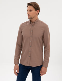 Vizon Slim Fit Uzun Kollu G_mlek - Pierre cardin фото 3