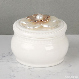 Шкатулка керамика 7,5х7,5х6 см / TC6021 /уп 144/